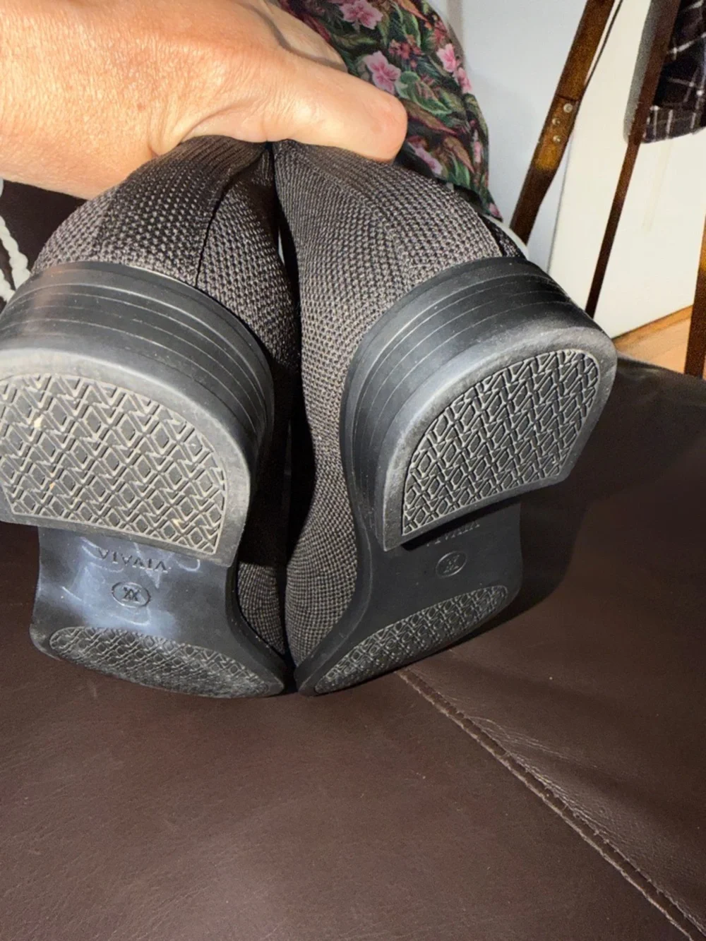 Vivaia Black Knit Chukka Boots - Slip-On Comfort